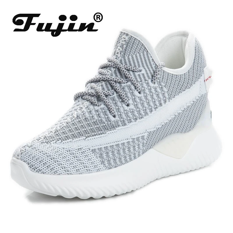 Fujin 2024 Women Summer Shoes New Sock Sneakers Platform Wedge Heel Dad Shoes Chunky Sneakers Pumps Breathable Comfy Shoes