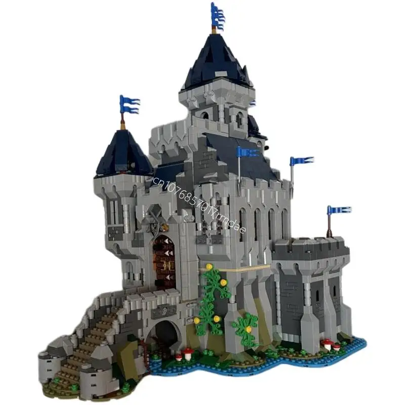 3275pcs European Medieval Street View Black Falcon Knight's Castle DIY creative ideas Retro Toy Gift building blocks MOC-31120