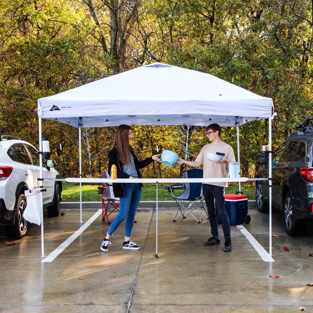 Trail 10' X 10' Simple Push Straight Leg Instant Canopy (100 Sq. Ft.) Canopy Tent