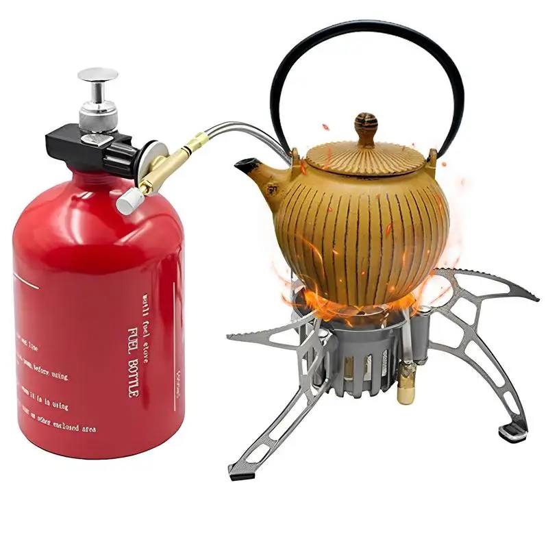 Portable Camping Stove Anti-Skid Windproof Camping Stove Multipurpose Camp Stove Energy Saving Stove For BBQ Cooking Travel