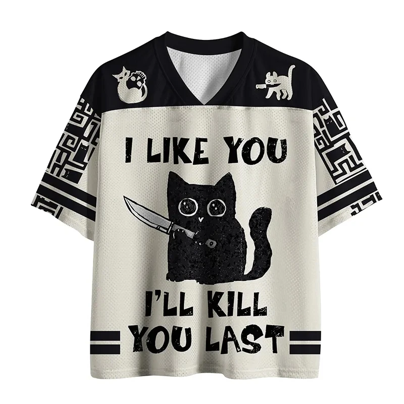 2026 Du bist der Letzte auf meiner Liste 3D-gedrucktes Jersey Herren Sommer Harajuku Outdoor T-Shirt Atmungsaktiv Schnelltrocknend Streetwear Kleidung – Detail 2
