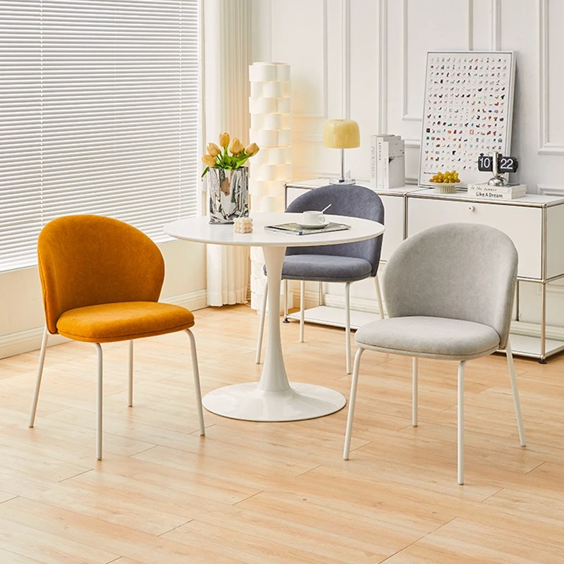 Danish Shell Dining Chair Nordic Light Luxury High-end Italian Minimalist Home Chair Wabi Sansan Designer Makeup stool
