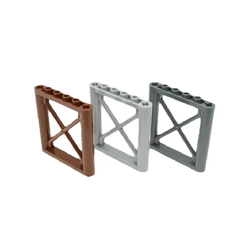 

10pcs DIY Building Blocks Support Frame Bricks 6x6 Dots Educational Plastic Toys for Children Compatible Brands Kids Gifts 64448