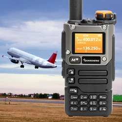 UV-K6 Walkie Talkie Tyep C Charge NOAA Wireless Frequency Two Way CB Radio 5W Air Band Radio UHF VHF DTMF FM Scrambler Device
