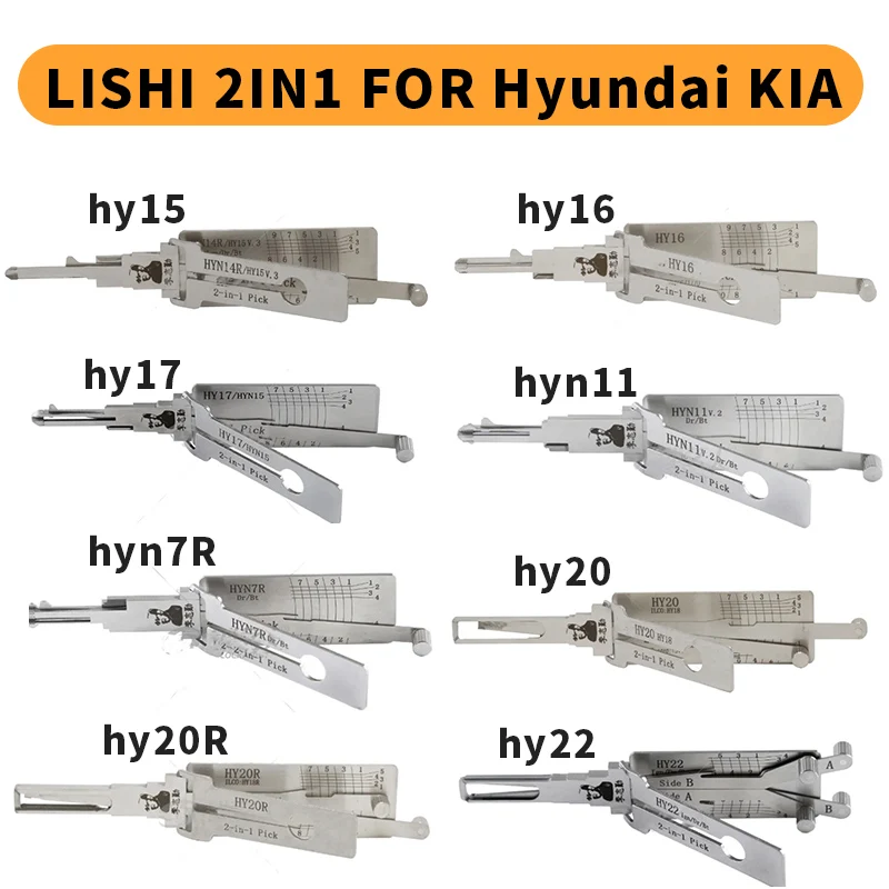 

LISHI 2IN1 HY22 FOR Hyundai KIA HY15 HY16 HY17 HY20 HY20R HY30R LISHI PICK TOOL