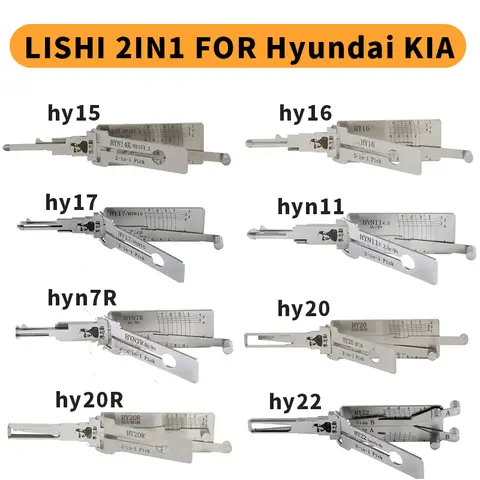 현대 기아 HY15 HY16 HY17 HY20 HY20R HY30R용 LISHI 2IN1 HY22 LISHI 선택 도구