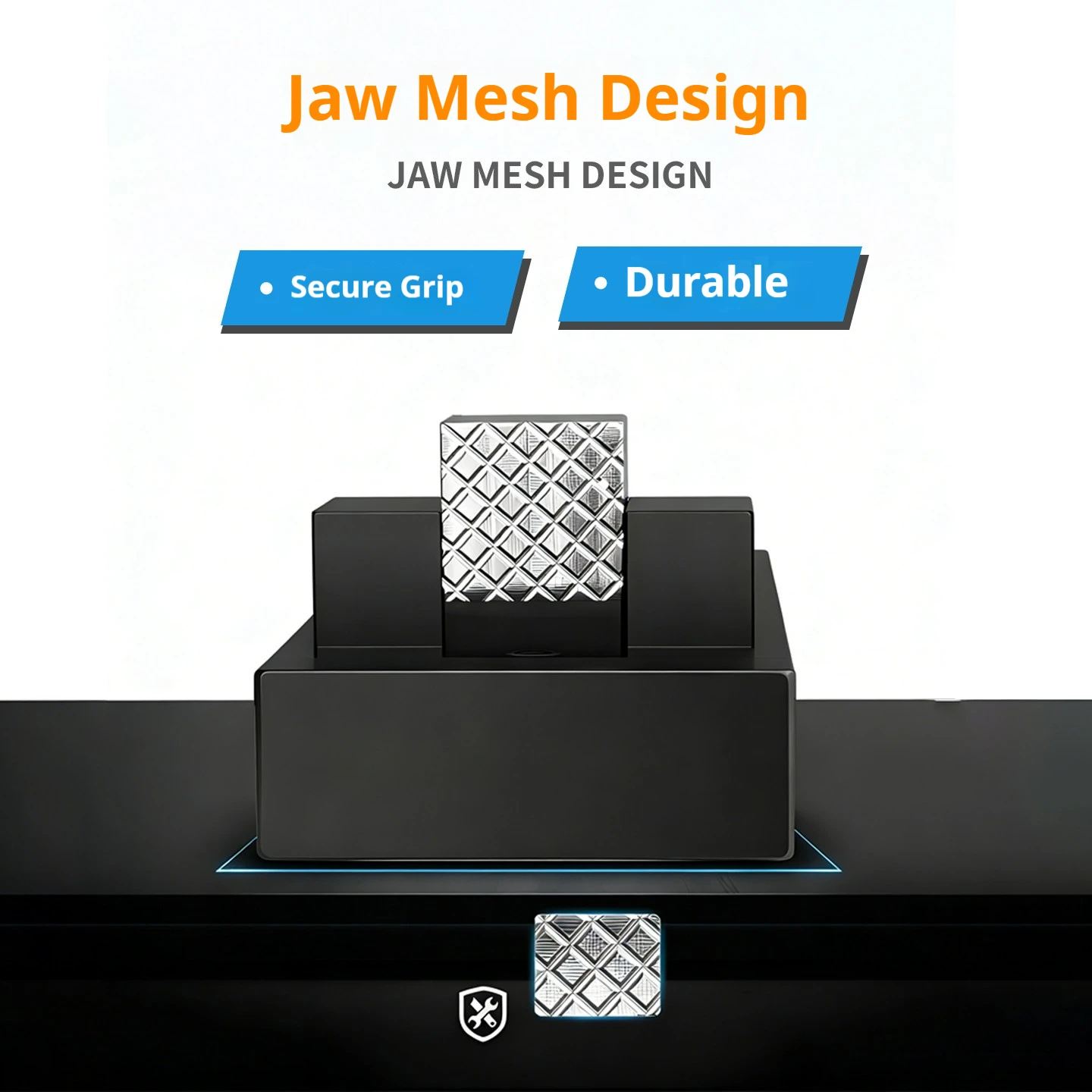 CNC one-way equal-height fixture flat jaw re-cutting anti-warp side-upright fixed jigging plate plane vise fixture