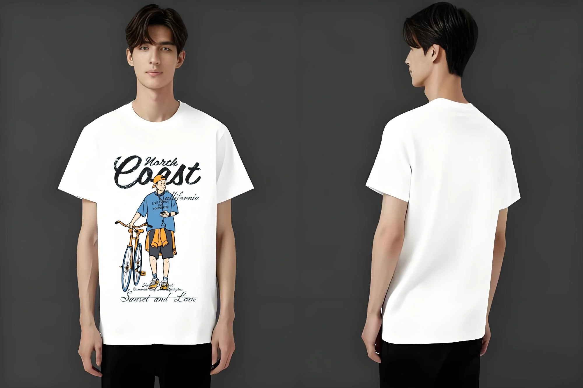 

Футболки марки уличной одежды 2025 года для мужчин и женщин с принтом, удобная и повседневная уличная одежда Y2K.