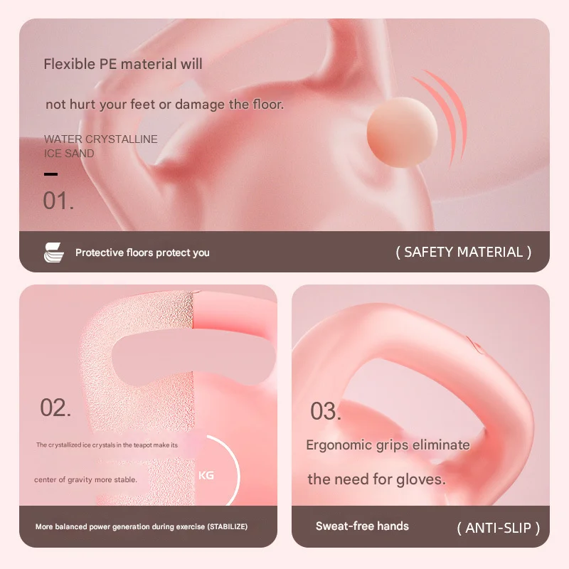 

Гиря для фитнеса, унисекс, гантель-гиря из полиэтилена, водонепроницаемая, для тренировки рук, силовой тренинг, с порошковым покрытием