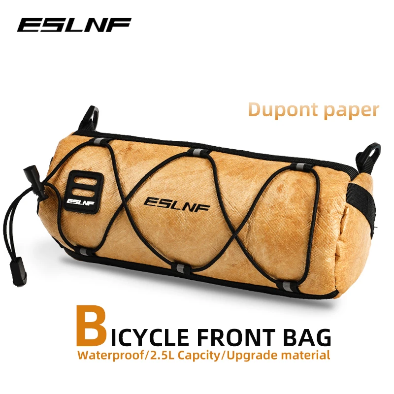 ESLNF Bike Front Tube Bag Waterproof Bag Bicycle Handlebar Basket Multifunction Pack Portable Large Capacity Cycling Accessory