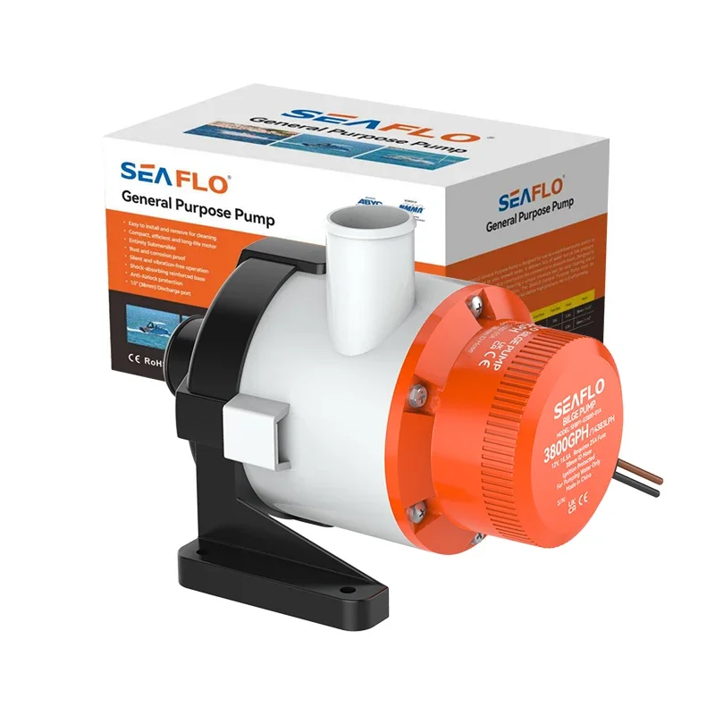 

SEAFLO Centrifugal Pump General Purpose 3800 GPH Aerator pump Heavy-duty construction for Marine Industry bilge pump