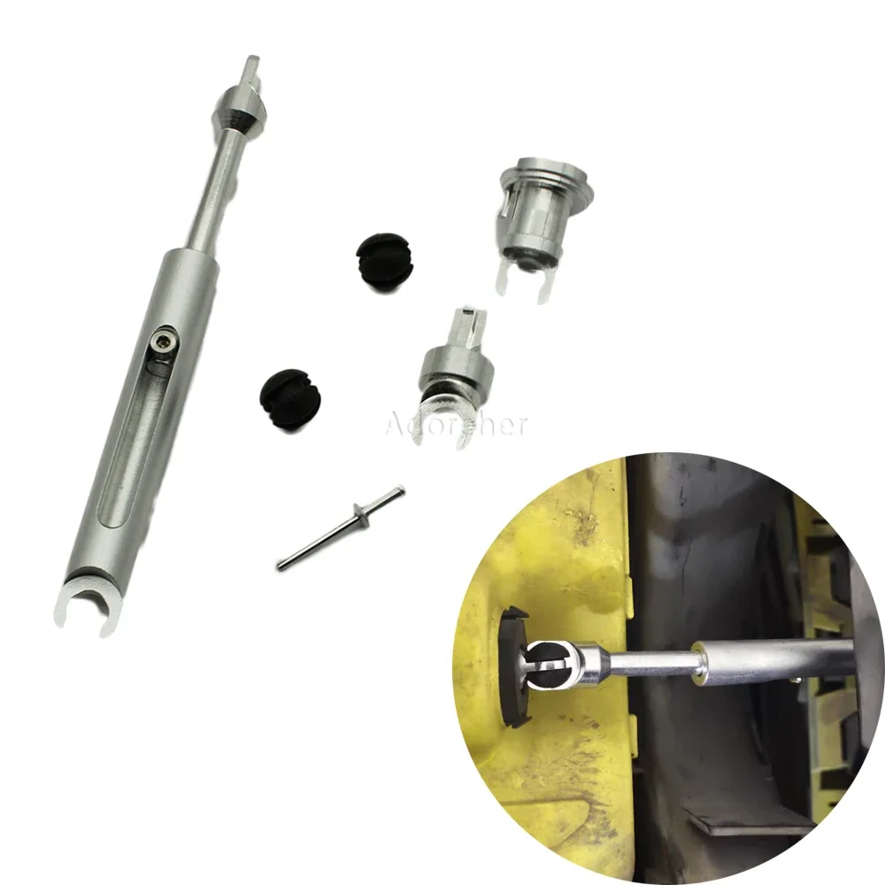 Drążek do wyzwalania maski silnika ze stopu samochodowego przedni grill zestaw naprawczy zatrzasku zatrzask kompatybilny z C-MAX Ford Focus mk2