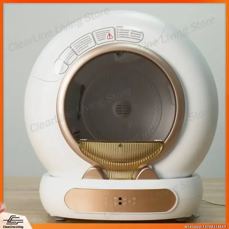 lettiera-automatica-autopulente-per-gatti-multipli-con-controllo-tramite-app-design-smart-belt-grande-capacita-65l-per-uso-domestico
