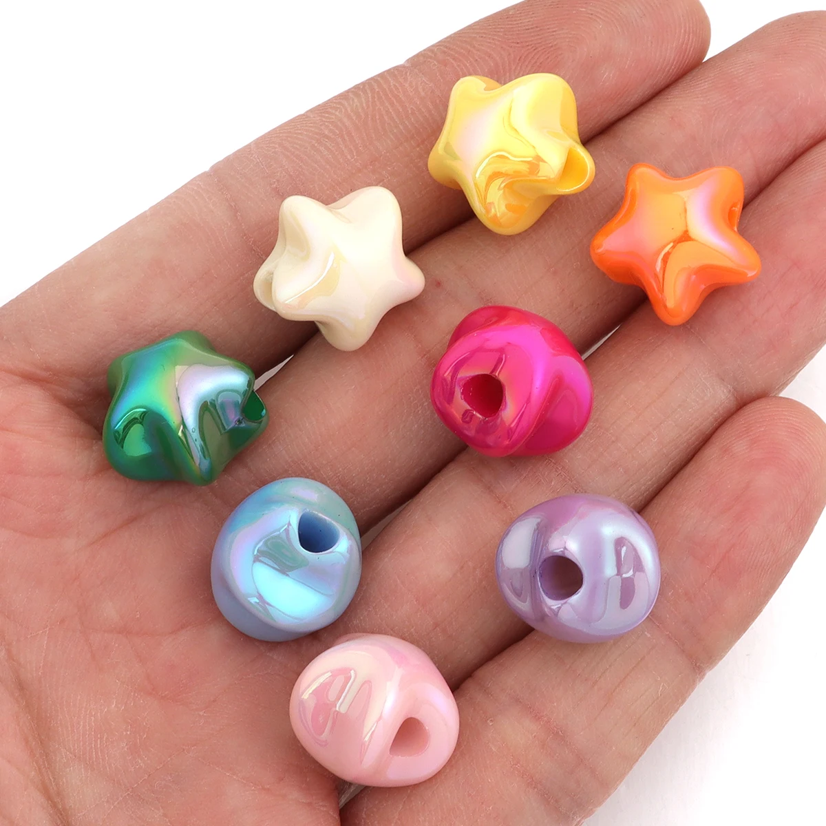 10pcs 14x15mm Acrylic Colorful - Phone Accessories Beads ulasan dan harga