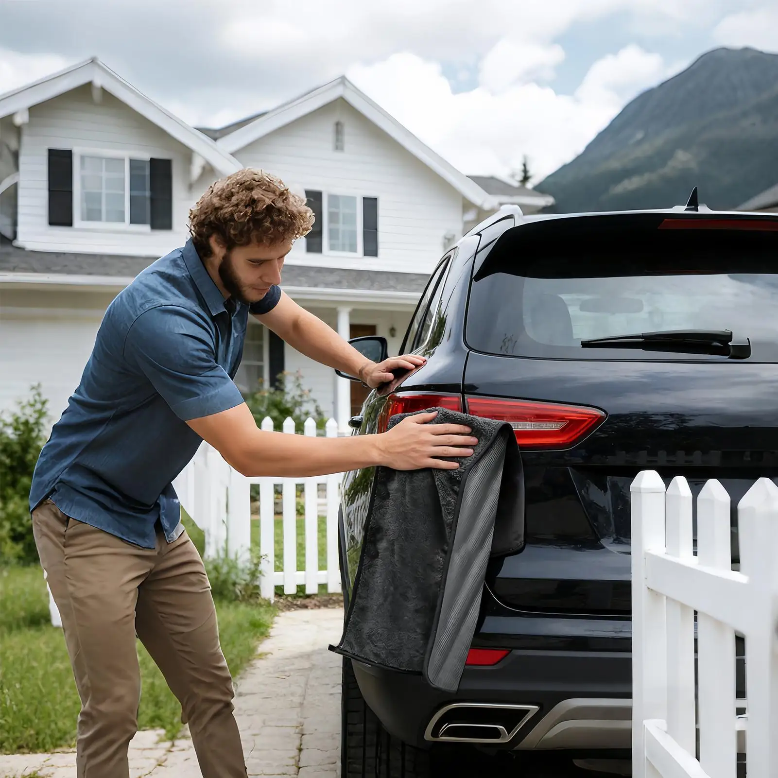 

Автомобильные полотенца из микрофибры, супервпитывающая безворсовая ткань из микрофибры для чистки автомобиля, сушильное полотенце для внедорожника, автосада, автомобильной промышленности