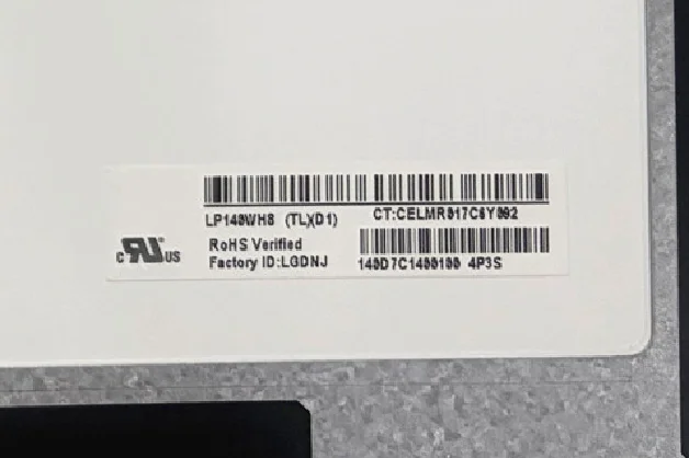 LP140WH8-TLD1 TLA1 TLB1 N140BGE-L43 LTN140AT26 HB140WX1-100 200 N140B6-L02 14.0'' Laptop LCD Screen 1366*768 LVDS 40 Pins
