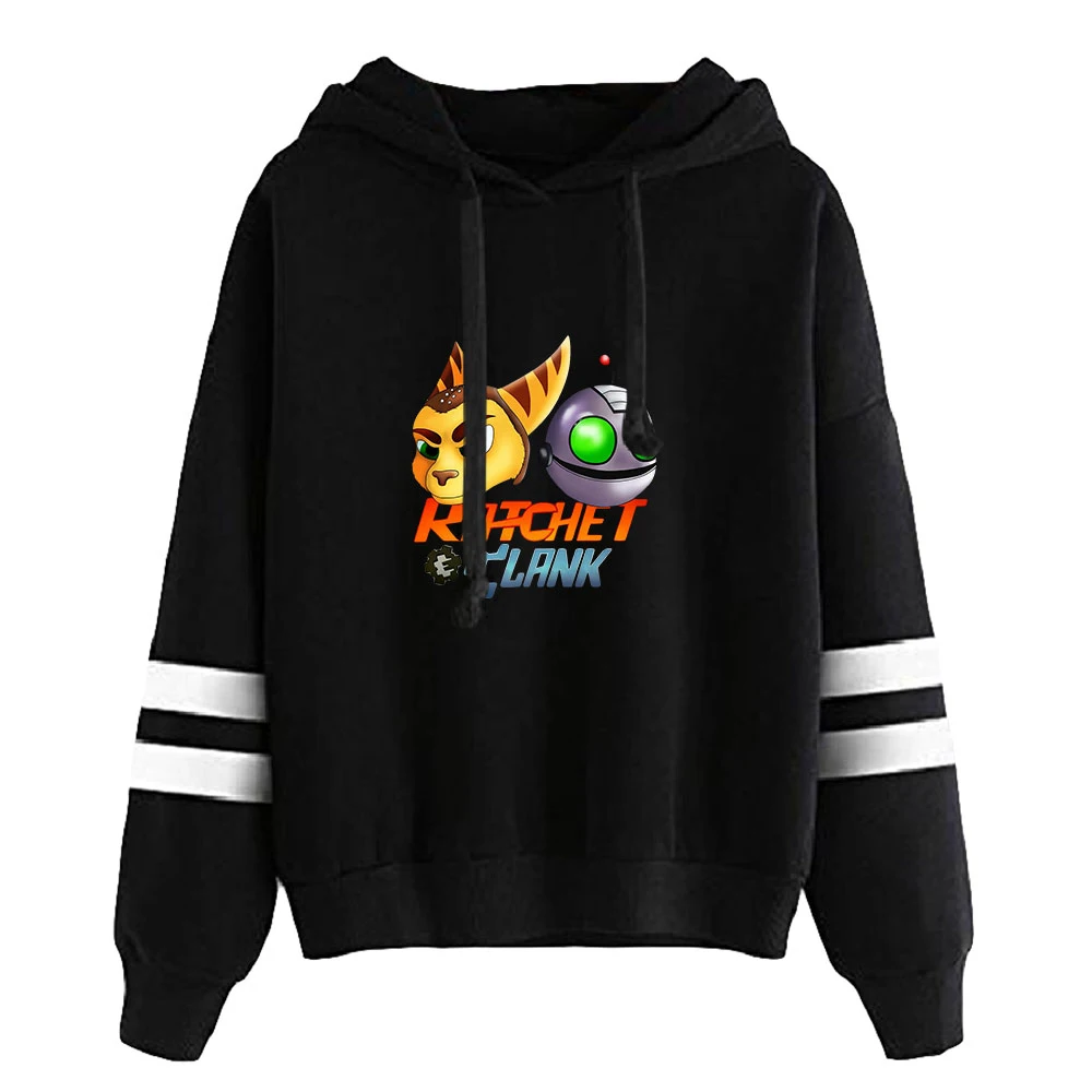 Sweat à capuche à manches sans poche pour hommes et femmes, vêtements d'extérieur unisexes, streetwear Harajuku, jeu Clichet Clank: Rift NOTE