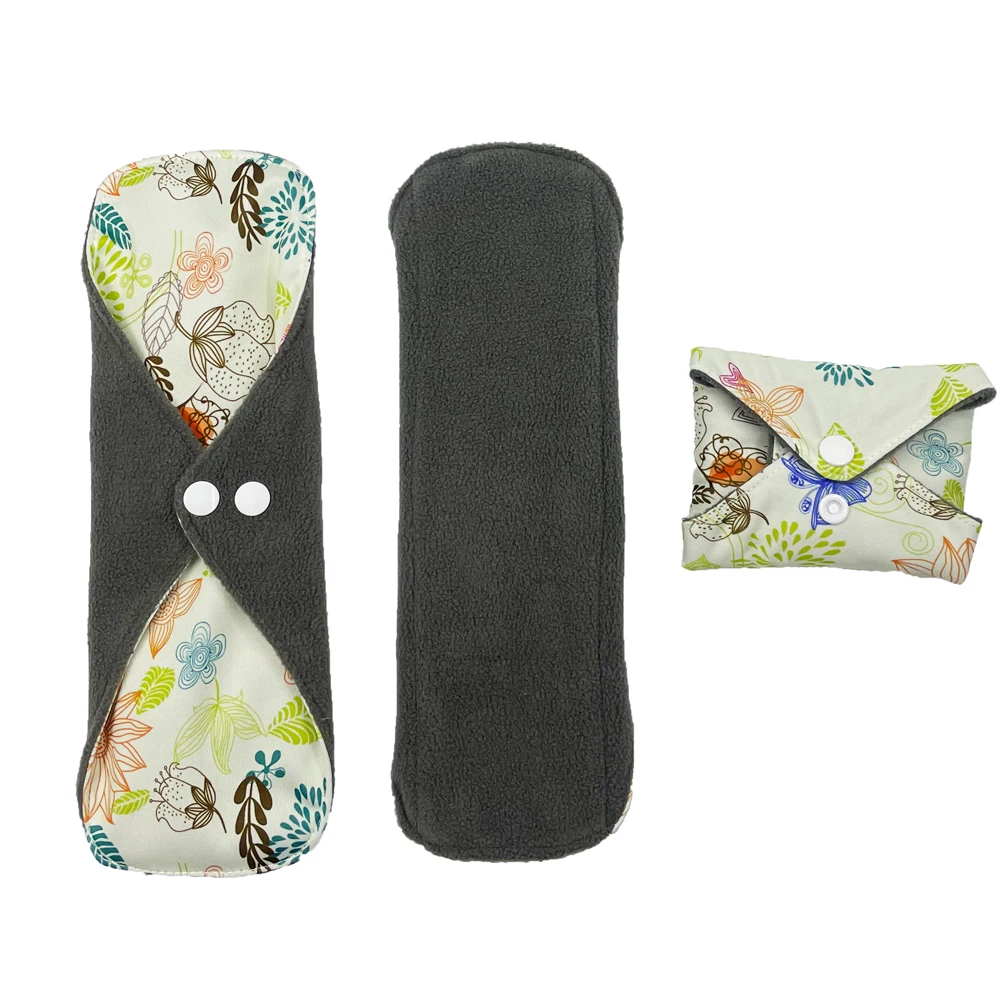 فوط صحية قابلة للغسل للحيض لكبار السن ، قماش ماص ، فحم الخيزران ، فوط سلس البول للنساء #5