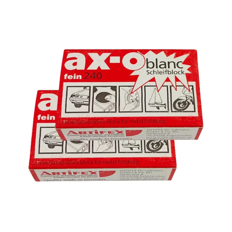 Imagem -02 - Peça Artifex Ax-o Borracha Macia Oilstone para Corte de Fio Metal Wedd Bloco de Polimento Reparação de Arranhões Remoção de Ferrugem 80x50x20 mm 1