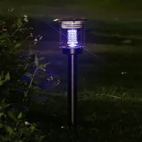 ASHER Outdoor Solar Mosquito Killer Lamp LED Waterproof IP65 Professional Insect Kill Lawn Light Portable for Courtyard Garden