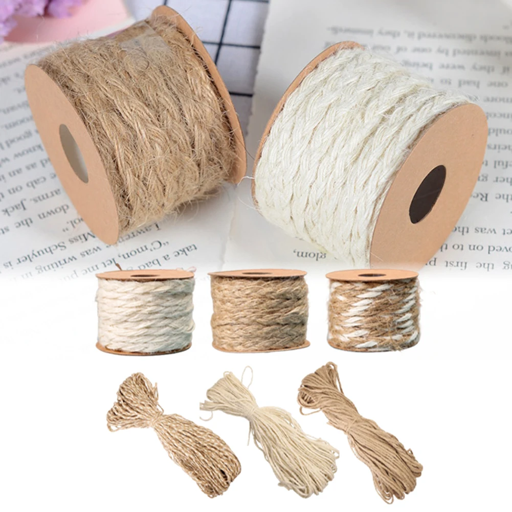 For braided hemp rope for crafts and DIY projects photo wall string natural jute ribbon roll for decorative and wrapping needs