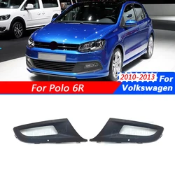 Tuning Accessories Car Front Bumper High-end Upgrade Fog Light Grille Grill Cover For Volkswagen VW POLO Hatchback 6R 2010- 2013