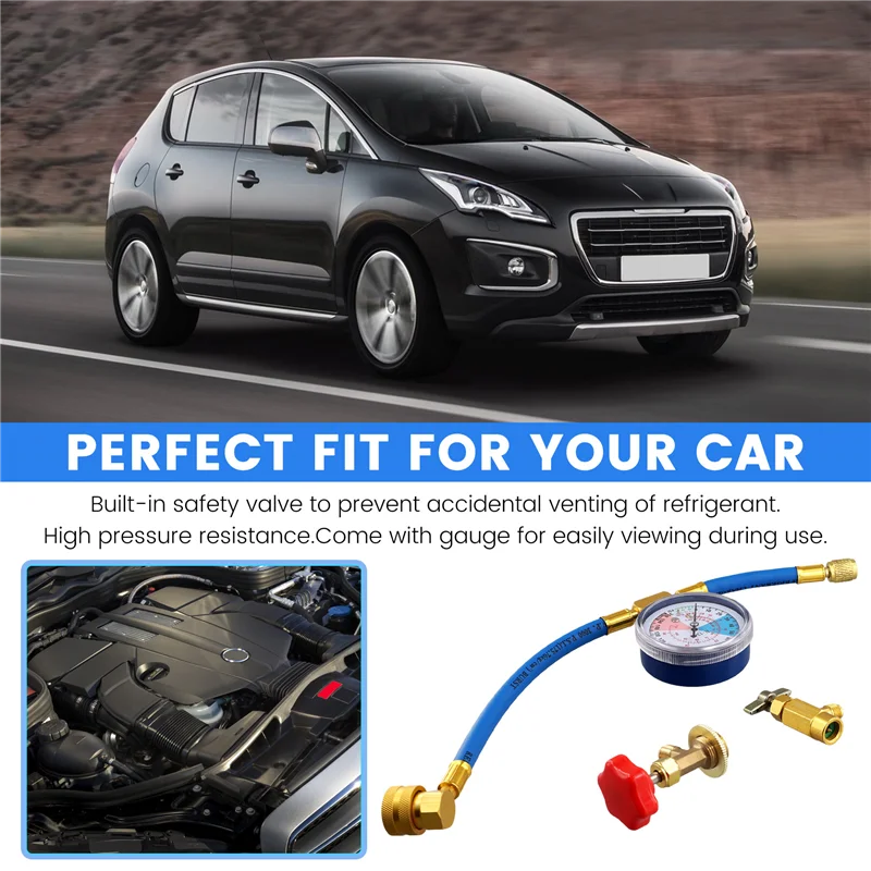 AB34-R134A Set Freon Filling Equipment Adapter Air Conditioning Manometer Air Conditioner Repair Valves Air Conditioner