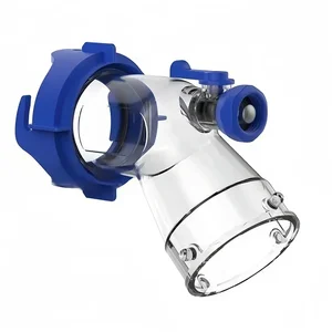 1PC RV Pipe Joint with Filter Screen Caravan Tank Rinser with Backflow Preventer for Toilet Waste Tank Cleaning RV Accessories