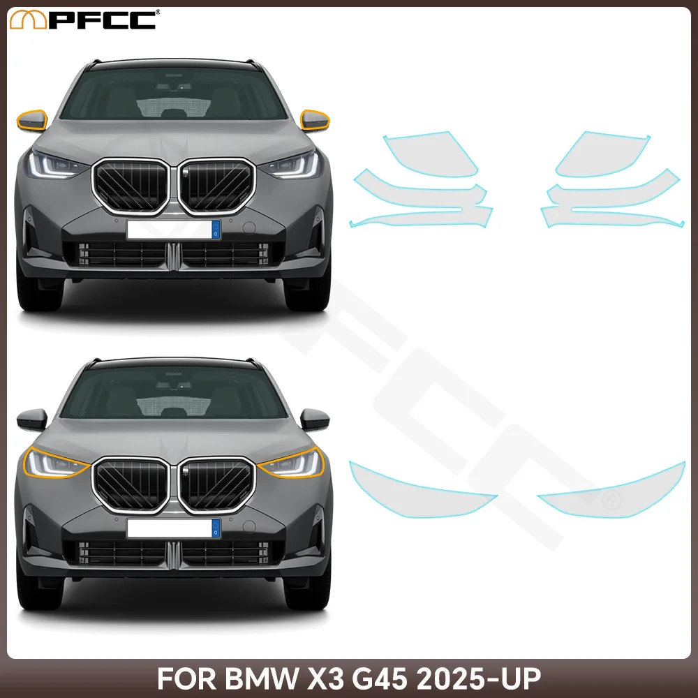 

Headlight Rearview B C Pillars TPU Paint Protection Film For BMW X3 G45 Sport 30 M50 M Sport 2025 Pre-cut Clear PPF Anti-scratch