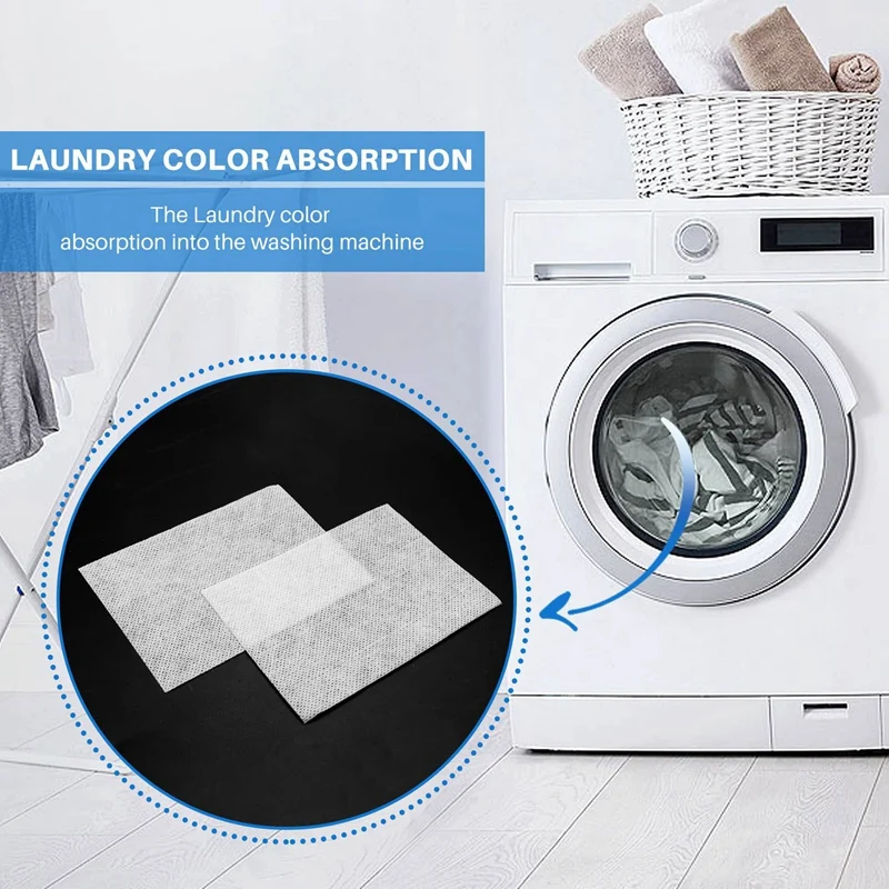 800Pcs Dyeing Cloth Washing Machine Use Mixed Dyeing Proof Color Absorption Sheet Anti Dyed Cloth Laundry Grabber Cloth