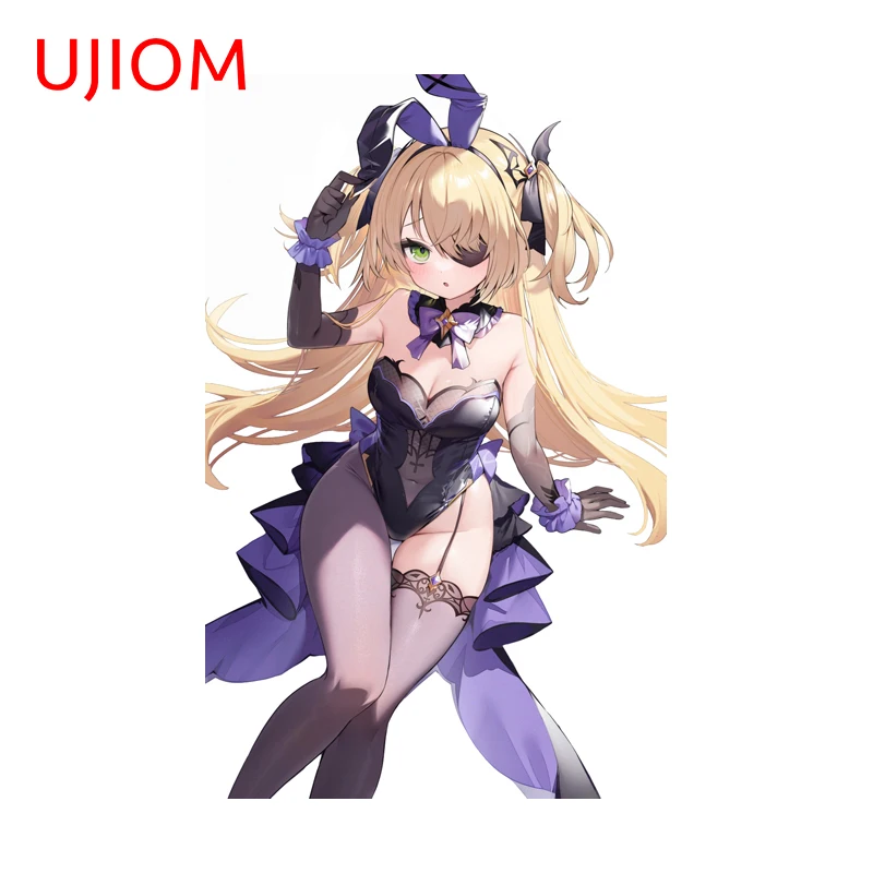UJIOM Genshin Impact Fischl Wall Sticker Fashion Personality Attractive Sitting Posture Decal Suitable For Switch Wall Decor