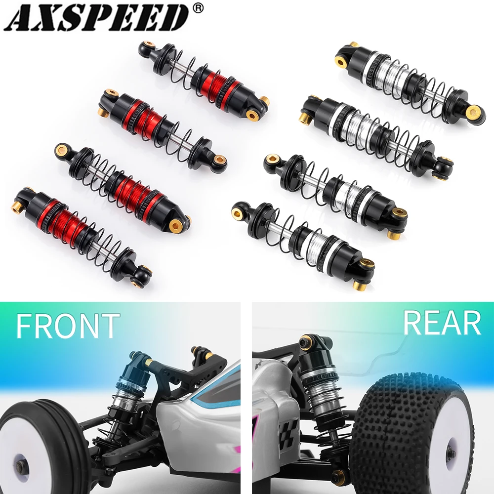 

AXSPEED 4Pcs Alu Alloy Front Rear Shock Absorber Damper for Lo-si 1/24 Micro-B 2WD Buggy Upgrade Parts