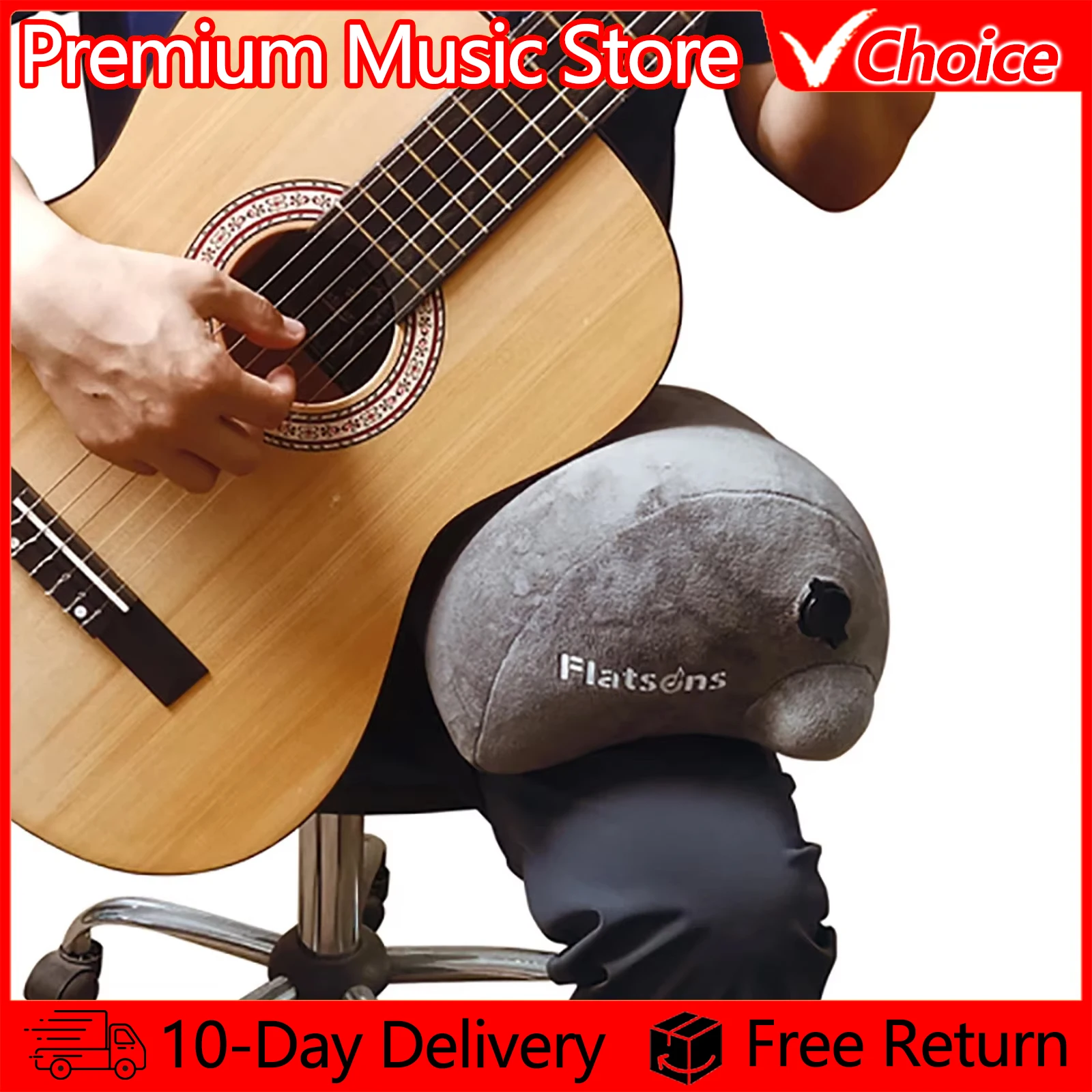 Flanger Guitar Rest Acoustic Guitar Pads FA-80A Portable Flocked Classical Guitar Inflatable Pad Guitar Accessories Parts