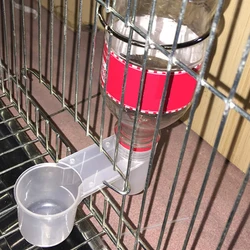 1pcs Plastic Pet Bird Drinker Feeder Water Bottle Cup accessories For poultry Chicken Pigeon