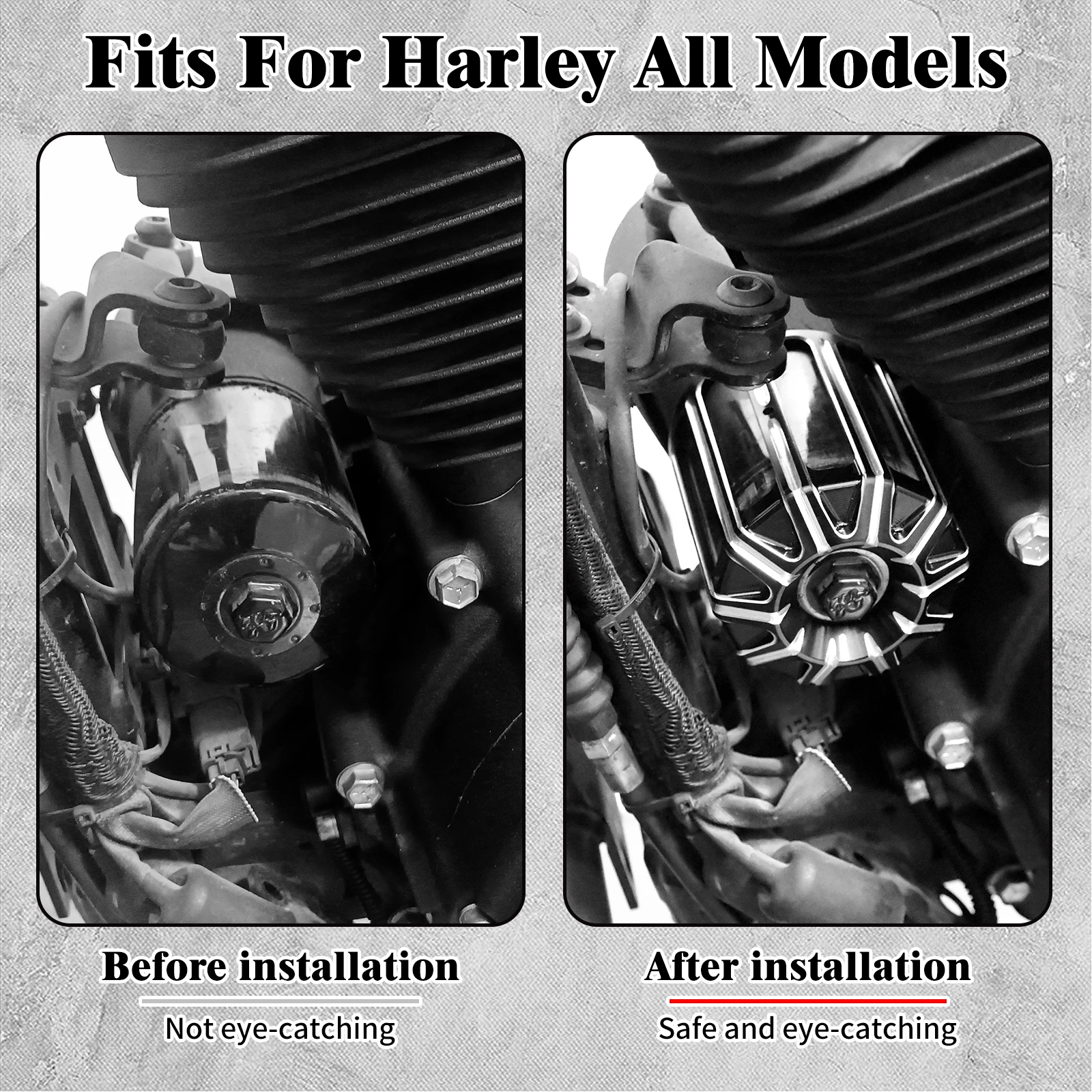 Coperchio filtro olio coperchio griglia olio alluminio Billet per Harley Sportster 883 1200 Iron XL Touring Softail Dyna tutti i modelli