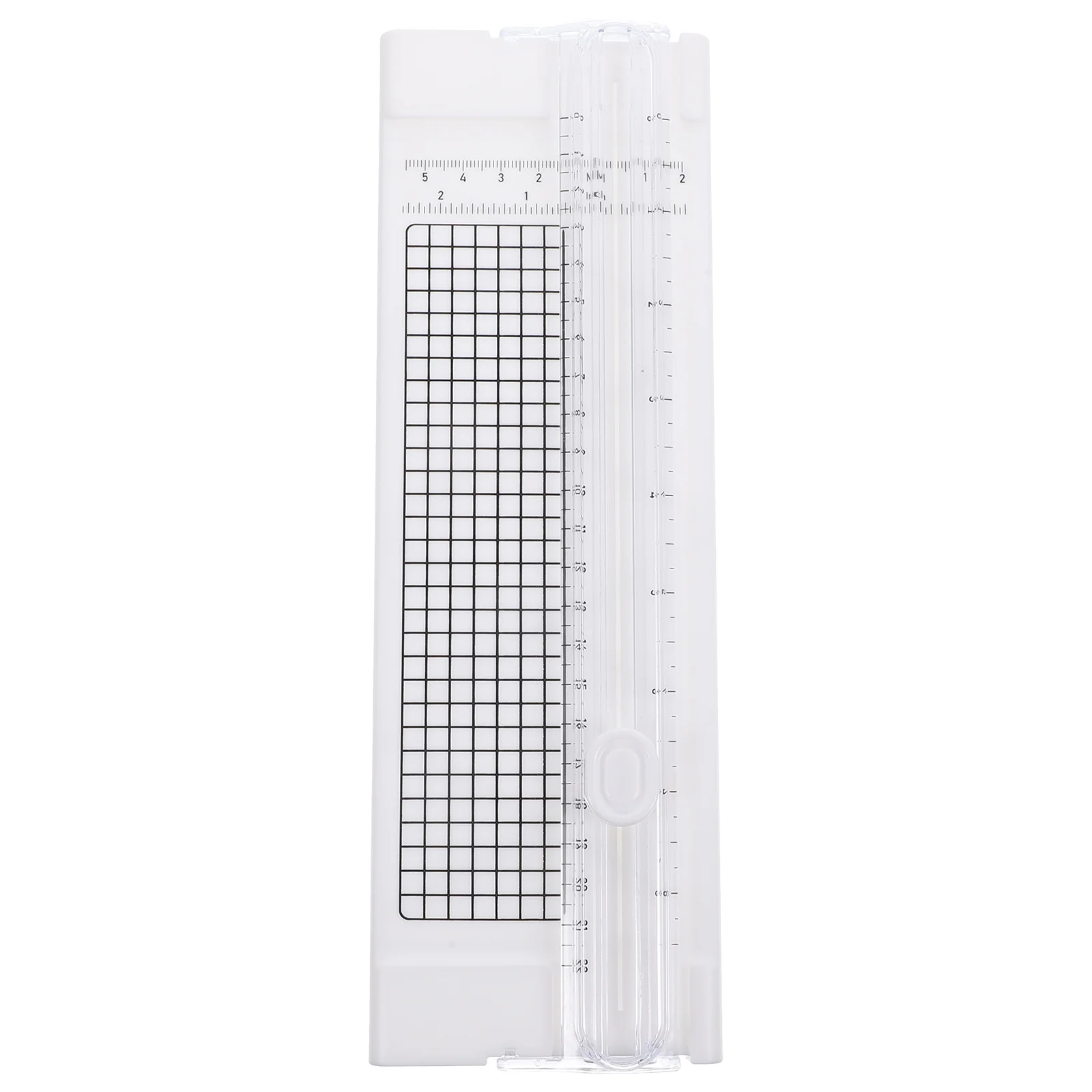 قاطعة ورق صغيرة بتصميم مدمج حافة قطع ناعمة لتشذيب الورق مقاس A4 مثالية لمستلزمات سجل القصاصات بنفسك في الفصل الدراسي