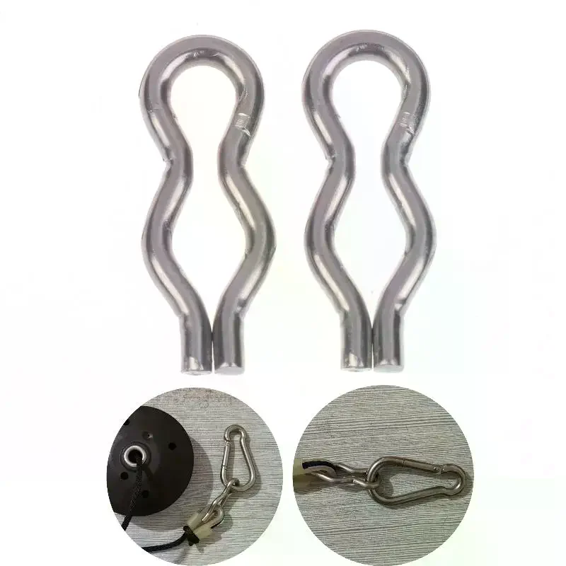 

2Pcs DL 8-Shaped Buckle Stainless Steel Buckle For Milking Machine Cup Removal Cylinder Piston Rope Buckle