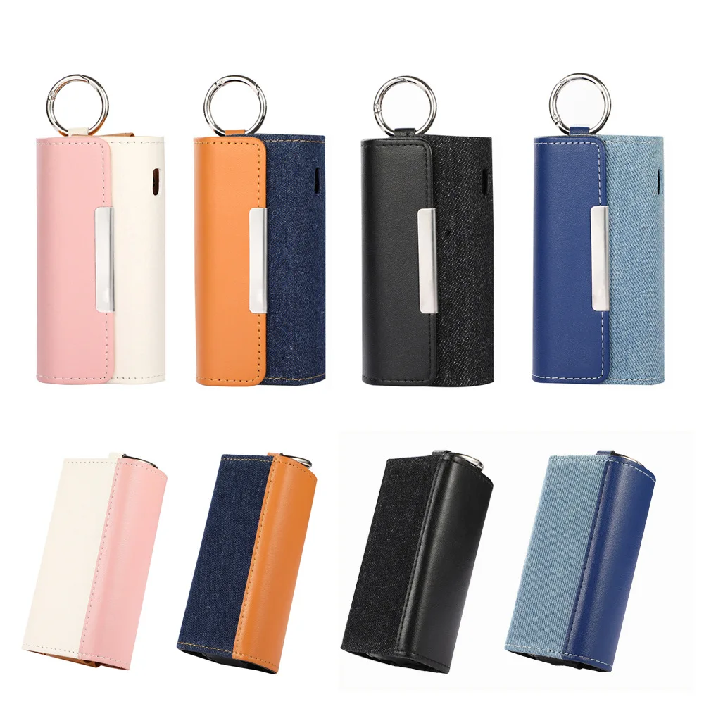 For IQOS 3duo Case Outdoor Cover for ILLUMA I Magnet for IQOS ILLUMA Tasche Color Matching Leather Case for IQOS 3 Duos Case