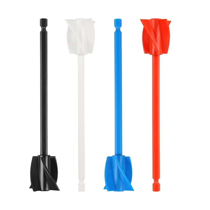 M14K4Pack Resin Mixer Paddles,Epoxy Mixer Attachment for Drill, Reusable Paint Mixer,for Epoxy Resin,Ceramic Glaze,Silicone