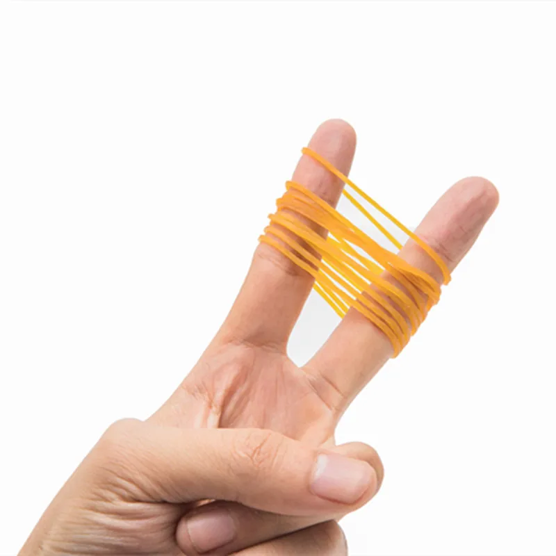 500 Pcs High Quality 10mm 15mm 20mm 32mm 40mm Yellow Color Rubber Bands Business School Supplies Stretchable Latex Rings