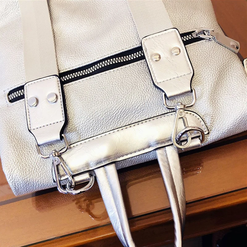 Ransel Wanita Kulit Modis Tas Beruang Lucu Tas Sekolah Buku Tas Bahu Messenger Daypack Laptop Wanita Kapasitas Tinggi