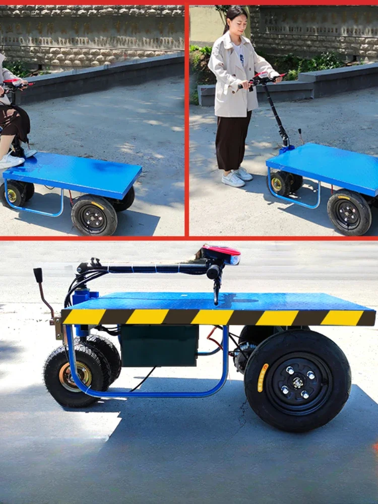 for Folding Electric Flat Truck Trolley Pulling Goods Trolley Delivery and Handling