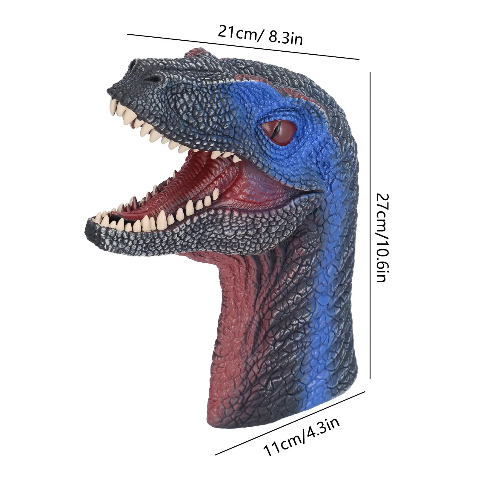 Dinosaur Hand Puppet Non Toxic Soft Rubber Interactive Dinosaur Puppet Toy for Children
