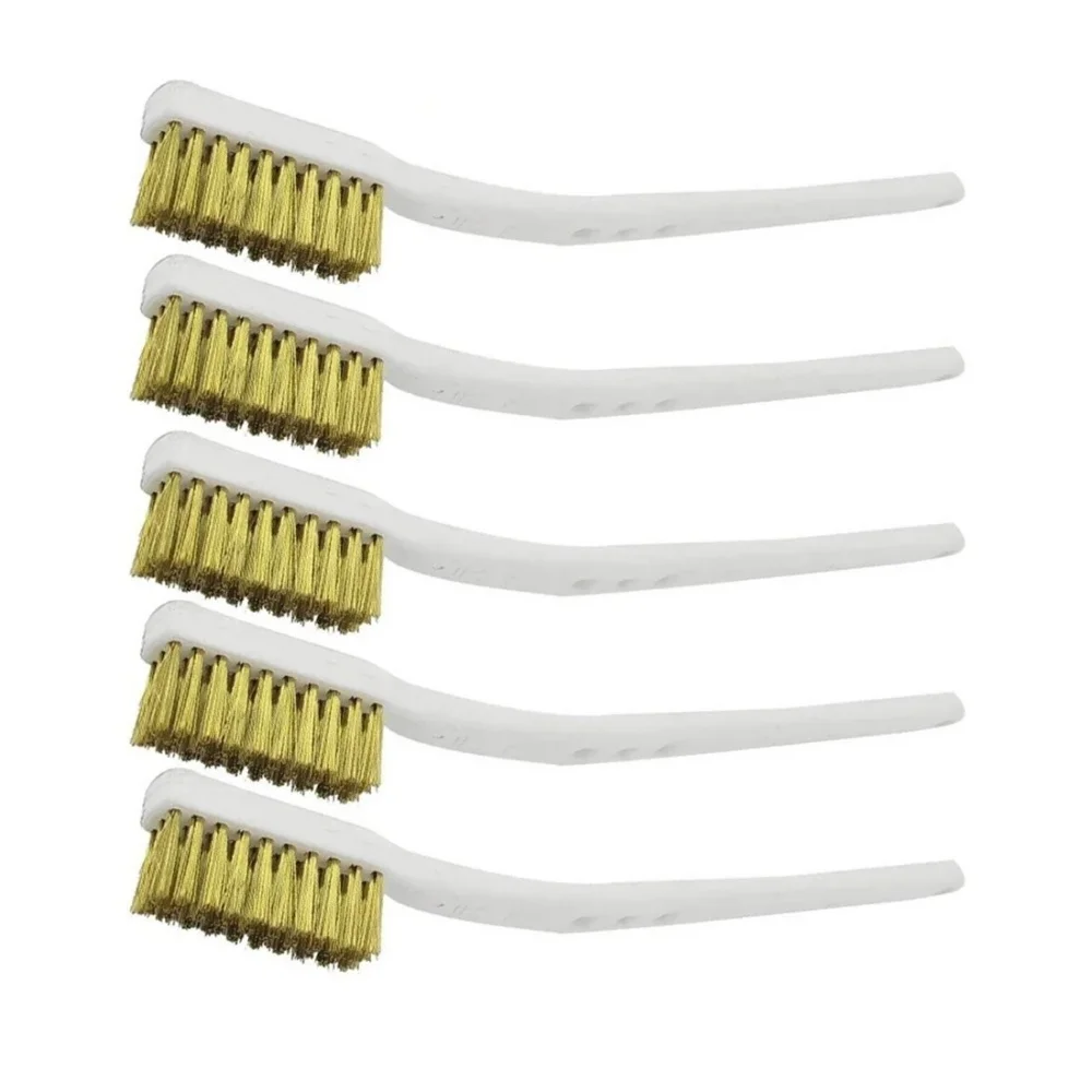 Mini Steel Wire Brushes 3/5Pcs Rust Paint Removal Tool Industrial Metal Polishing Burr Cleaning Brush