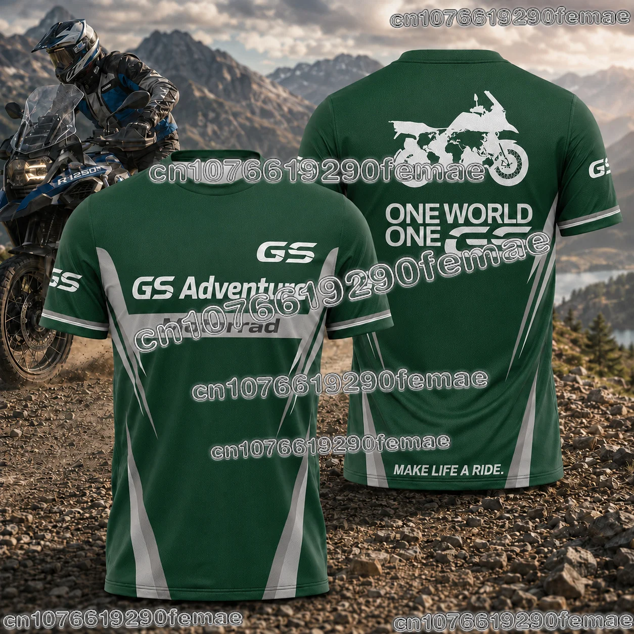 New 2026 GS Adventure Motorcycle Riding Shirt Men's Long Sleeve Style Travel T Shirt Off Road Outdoor Sports Breathable Top 5