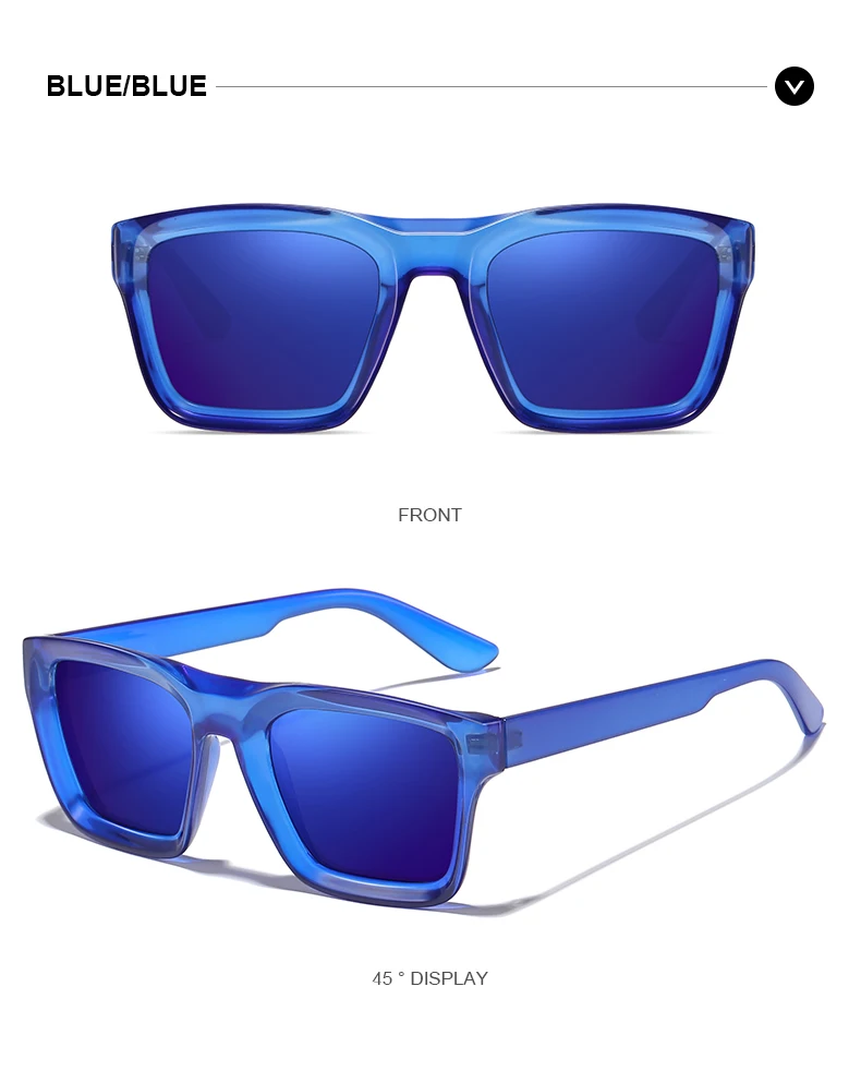 2026 DML Neue Mode Damen Luxusmarke Quadratische Sonnenbrille Vintage Hochwertige Farbige Polarisierte Schutzbrille UV400 – Detail 13