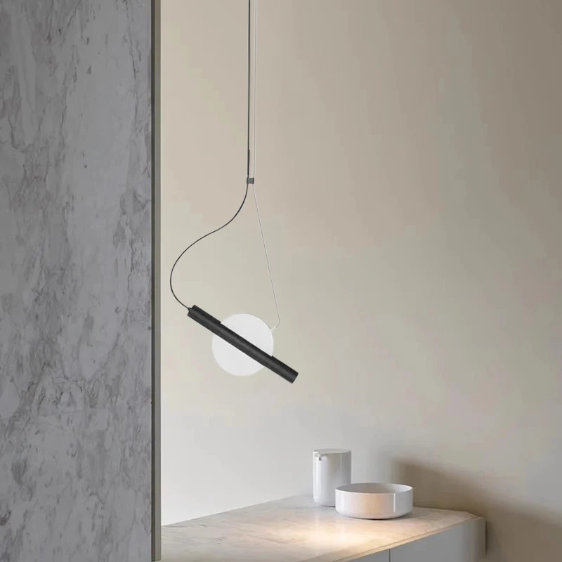 Modern Creative Geometry Pendant Light Restaurant Bar Minimalist Hanging Lighting Indoor Decor Nordic Simple Spot Pendant Lamp