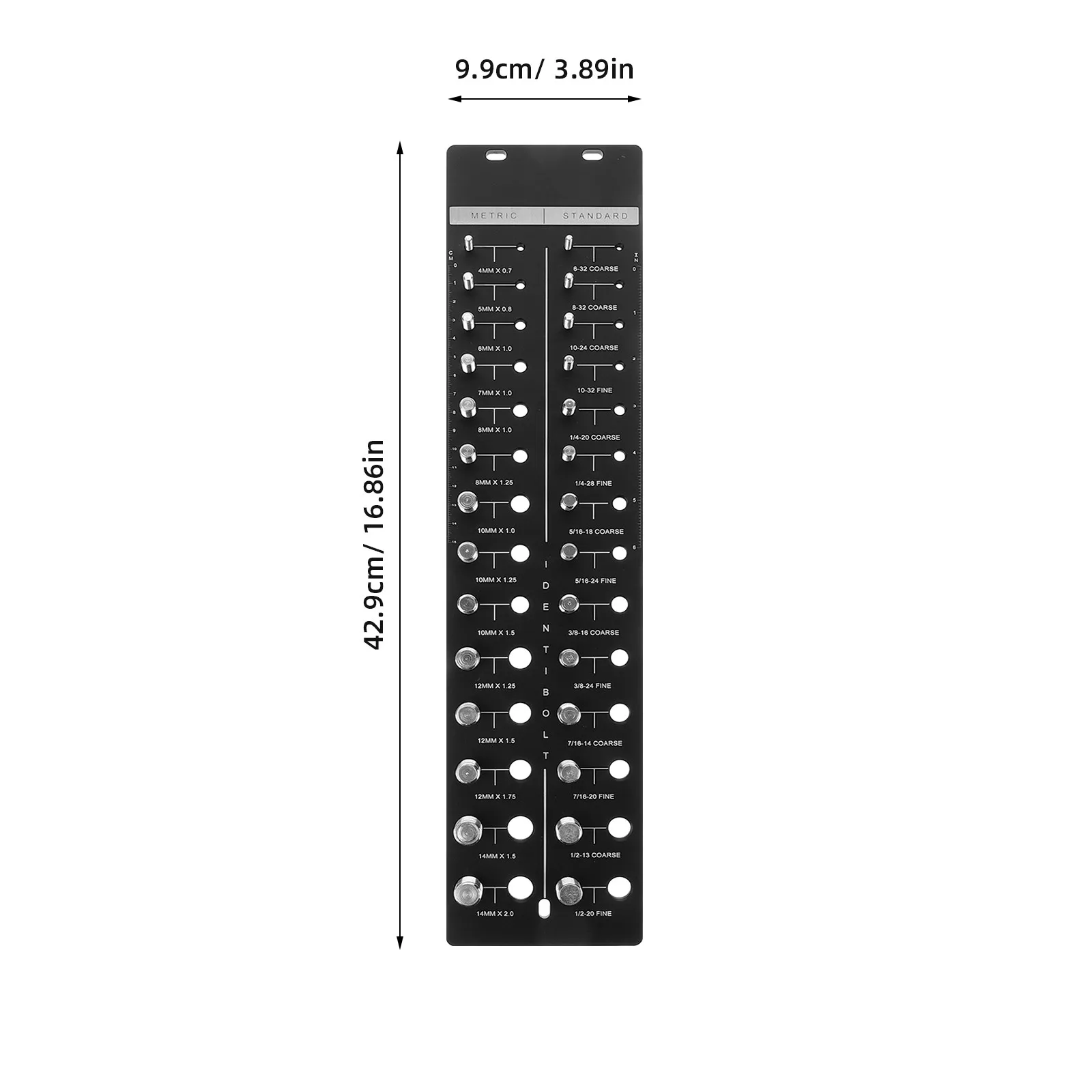 Stainless Steel Nut and Bolt Thread Checker Precision Screw Gauge for Fast Accurate Thread Size Identification Mechanical Repair