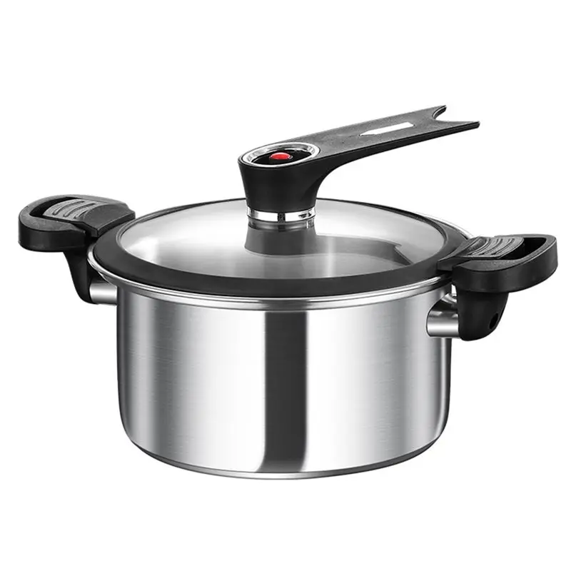 【FITTING】Portable Pressure Cooker Fast Cooking Stew Pot Pressure Cooker Stainless Steel Fast Cooking Multifunctional Kitchen Too