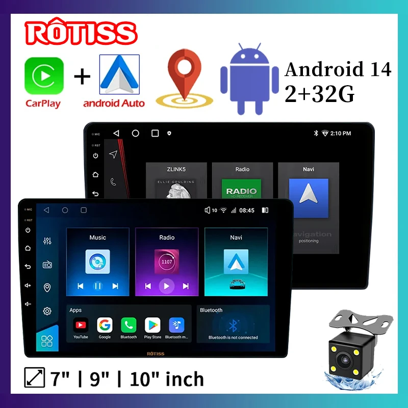 연말 클리어런스 세일 자동차 스테레오 자동차 내비게이션 화면 HD 디스플레이 및 GPS 위치 추적 기능 탑재 자동차 라디오 매진